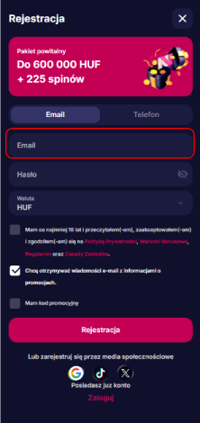 Adja meg az e-mail-címét
