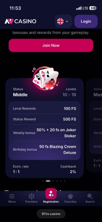 NV Casino VIP-program