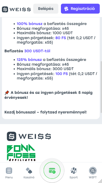 Weiss Ingyenes pörgetések