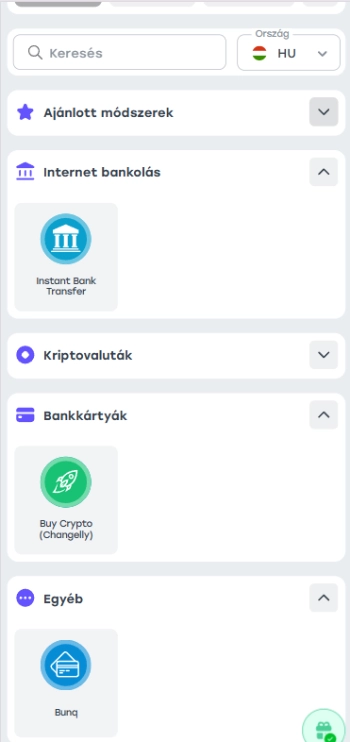 Banki fizetési módok