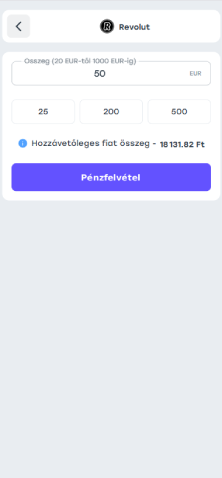 Összeg megadása